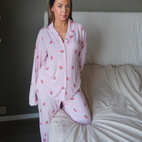 Strawberry pyjamas shirt - pink