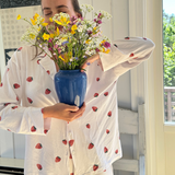 Strawberry pyjamas shirt - white