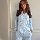 Bloom pyjamas shirt - blue