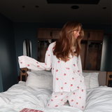 Strawberry pyjamas shirt - white