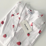 Strawberry pyjamas shirt - white