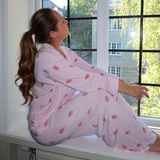 Strawberry pyjamas shirt - pink