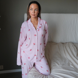 Strawberry pyjamas shirt - pink