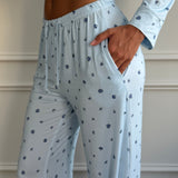 Bloom pyjamas pants - blue
