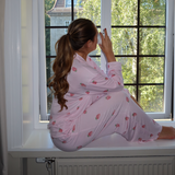 Strawberry pyjamas shirt - pink