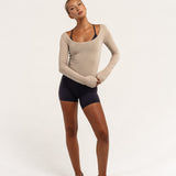 Sheer Layer Top - Oat