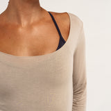 Sheer Layer Top - Oat