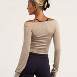 Sheer Layer Top - Oat