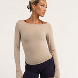 Sheer Layer Top - Oat