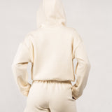 Move Cropped Zip Hoodie - Cream