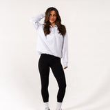 Oversized Polo Sweatshirt - Grey Melange