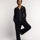 Lounge pyjamas pants - black