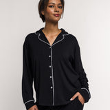 Lounge pyjamas shirt - black