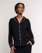 Lounge pyjamas shirt - black