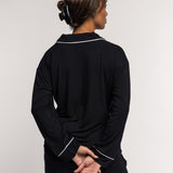 Lounge pyjamas shirt - black
