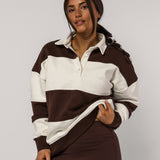 Oversized Polo Sweatshirt